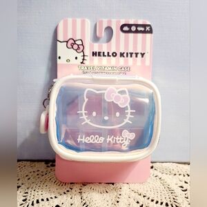 Hello Kitty Pink and White Vitamin/Pill Organizer Travel Case